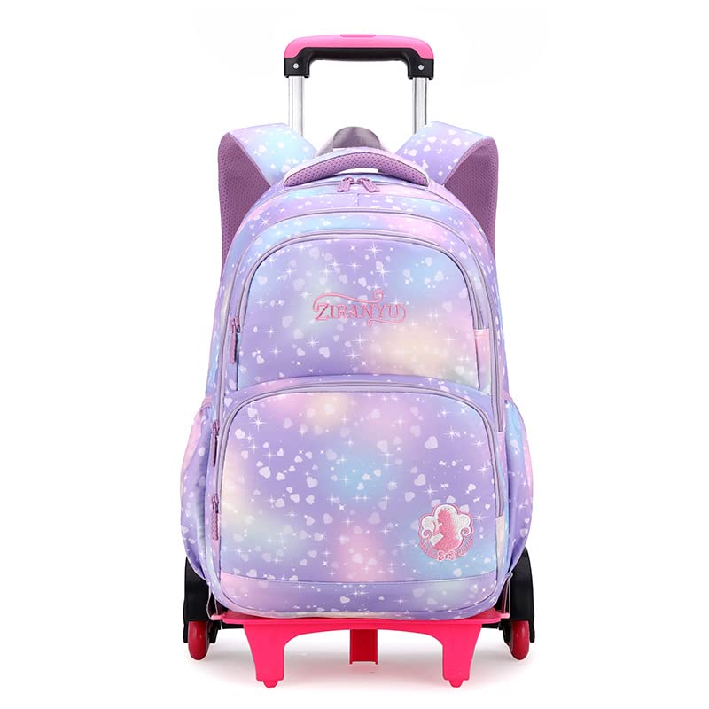 PALAY® School Backpack on 6-Wheel Backpack with Retractable Pull Handle School Backpack Detachable Wheel Stand Design Fashion Travel Backpack School Gift for Kids 6-12 Years Old PALAY® School Backpack on 6-Wheel Backpack with Retractable Pull Handle School Backpack Detachable Wheel Stand Design Fashion Travel Backpack School Gift for Kids 6-12 Years Old